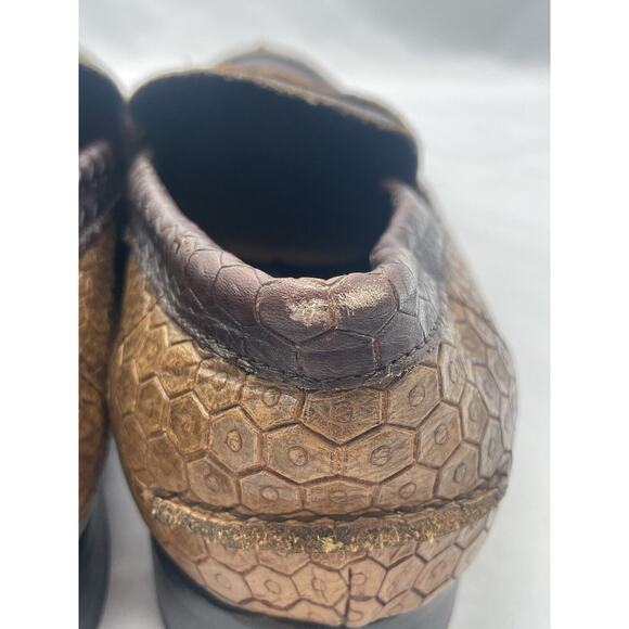 Cerruti Bespoke Leather Italy‎ Hexagon Pattern Loafers Dress Shoes Men’s 10.5 main image 6